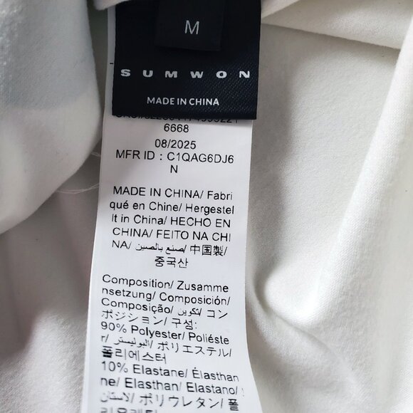 Out Of Stock Bandeau Slogan Print Mini Dress Strapless Bodycon Party Club Sz M - Picture 16 of 16